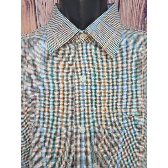 Johnston & Murphy Mens Tailored Fit Jacquard Dress Shirt XL - Picture 3 of 8